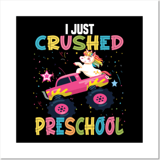 I just crushed preschool unicorn preschool graduation gift Posters and Art
